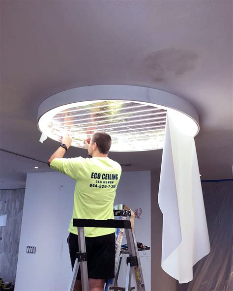 ataching light box on sheet metal ceiling|ceiling light box installation.